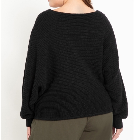Eloquii Elements 14/16 Pullover Knit Ribbed Cropped Sweater - Picture 10 of 11